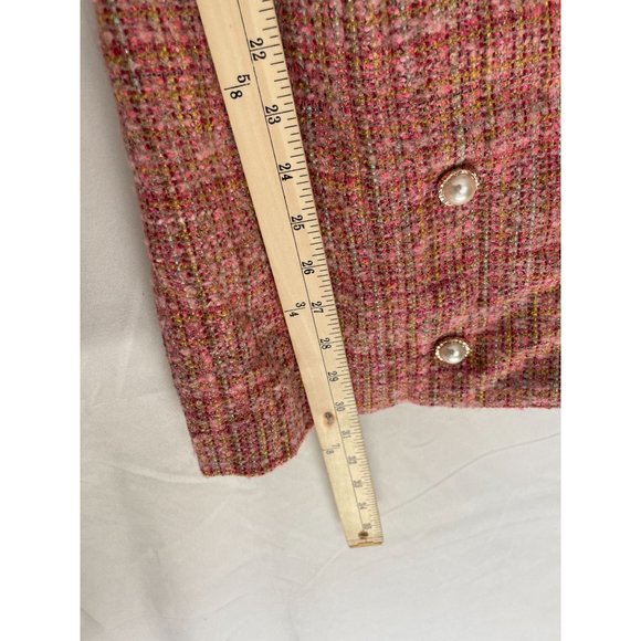 NWT Lovers + Friends Amira Mini Dress Pink S Tweed - Picture 10 of 11